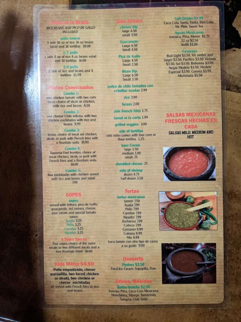 Taqueria Fast menu 4